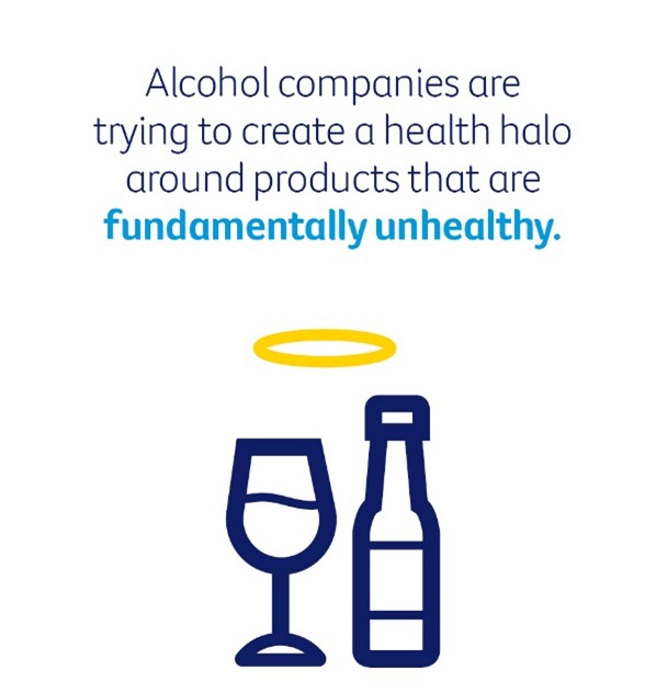 Alcohol companies are trying to create a health halo around products that are fundamentally unhealthy