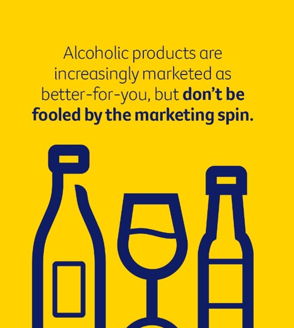 Alcohol products are increasingly marketed as better-for-you, but don't be fooled by the marketing spin