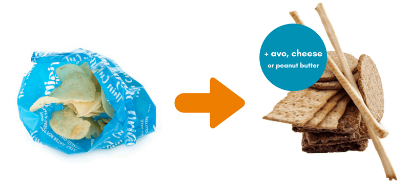 swap chips for crackers