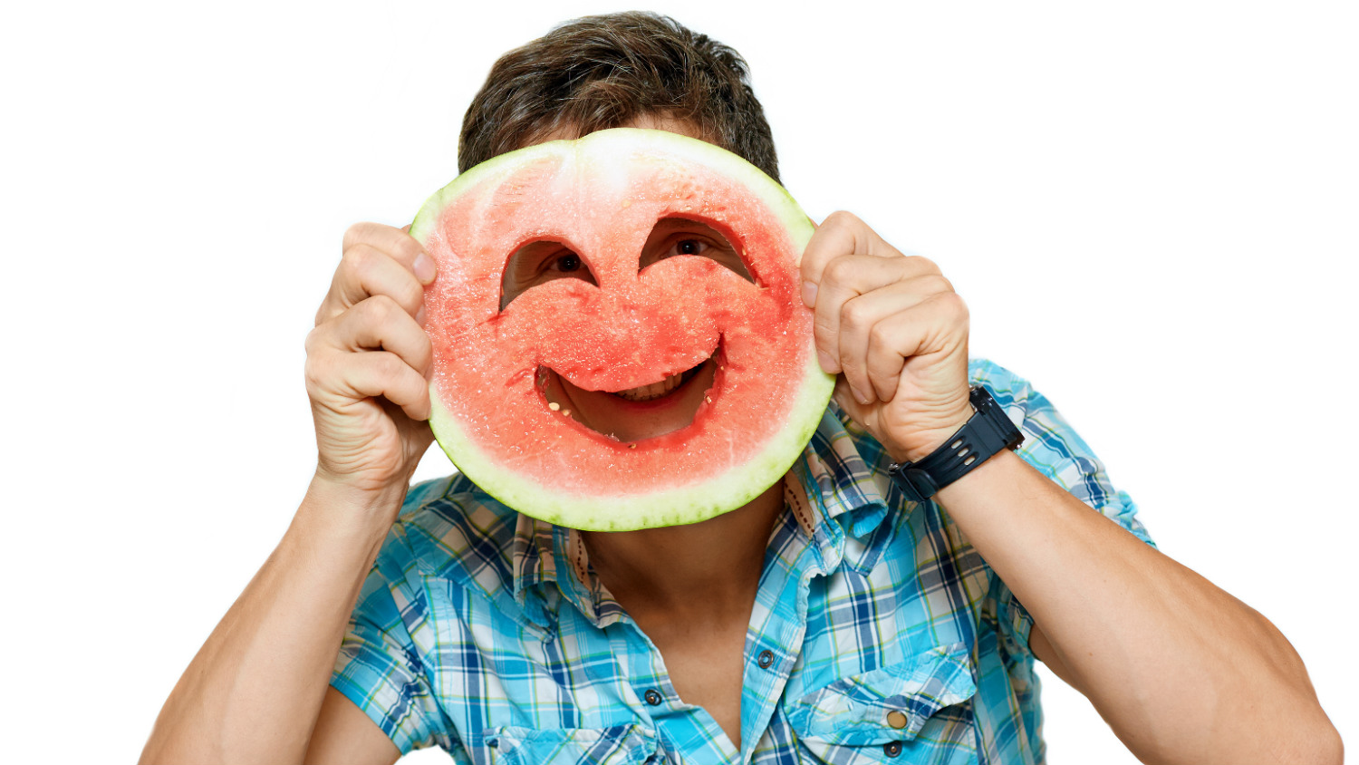 Happy watermelon face