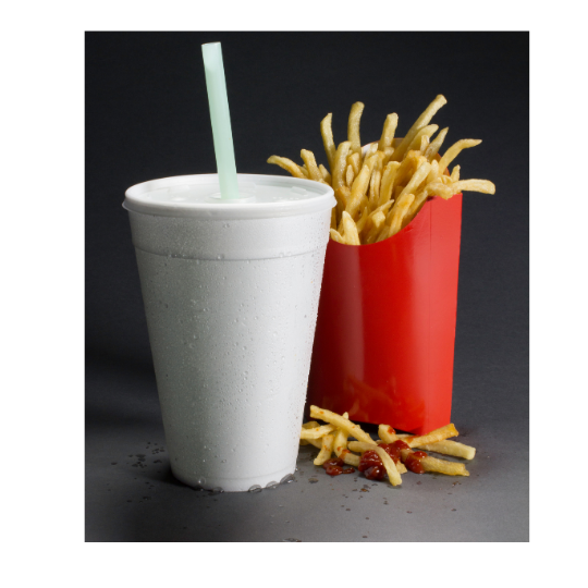 large fries and cola