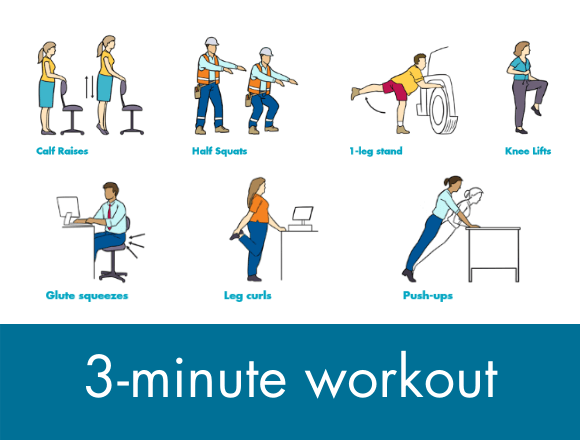 Try our 3 minute workout