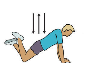 push-up (knees) demonstration