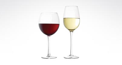 A pair of wine glasses