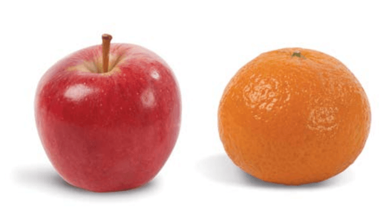 Apple and mandarin