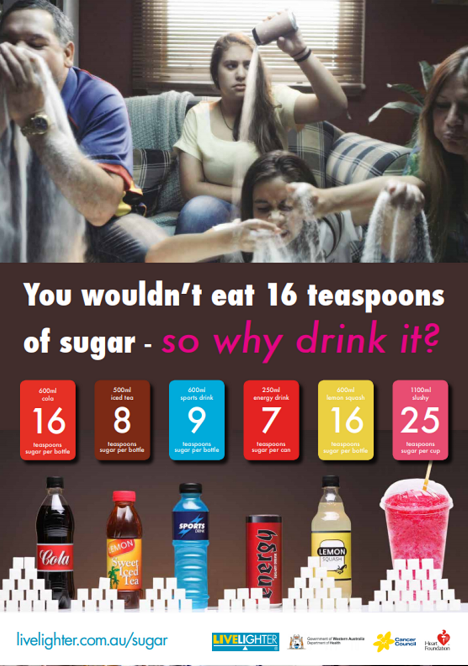 VACCHO Sugary drinks poster